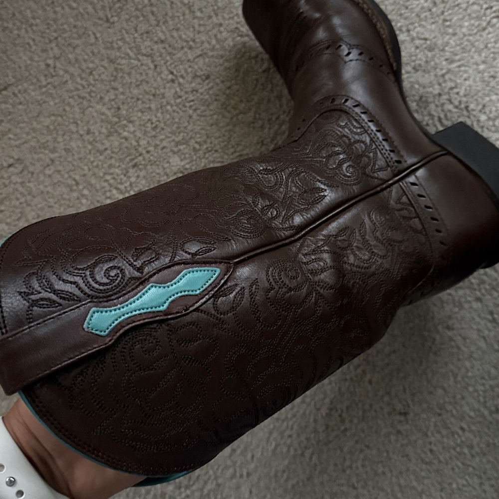 Ariat Women's Round Up Remuda Western Boots Dark Brown Sz 6.5 - Picture 10 of 16